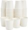 100 Pack 4 Oz Mini Disposable Paper Cups for Espresso, Mouthwash, Tea, Coffee - Plain White - Disposable Coffee Cups with Lids